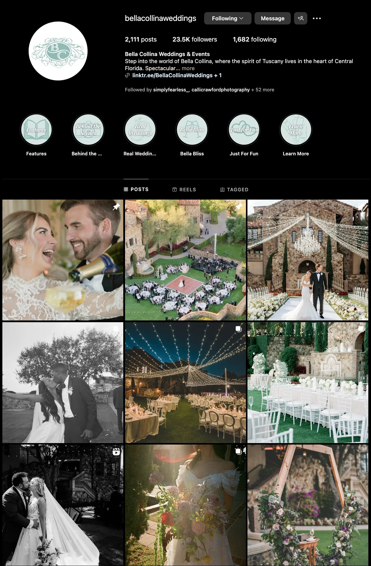 Outdoor Florida Wedding Venues Bella Collina